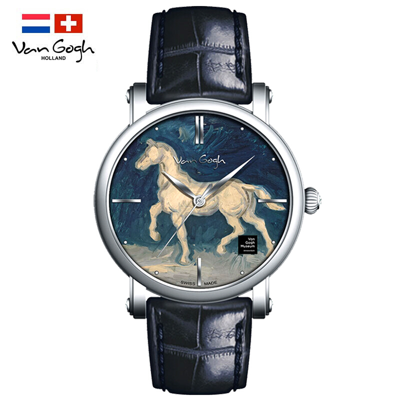 梵高（VanGogh）瑞士手表男-马的石膏像Gent 10-1